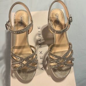 Alex Marie silver shoes, size 8.5